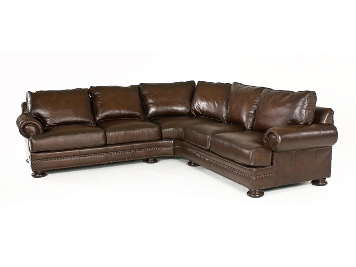 Bernhardt Foster Two Piece Leather, Bernhardt Leather Sectional Couch