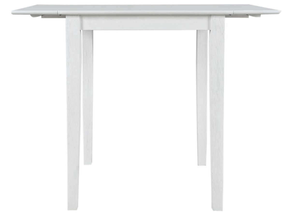 Eastern Tides Drop Leaf Counter Table, White