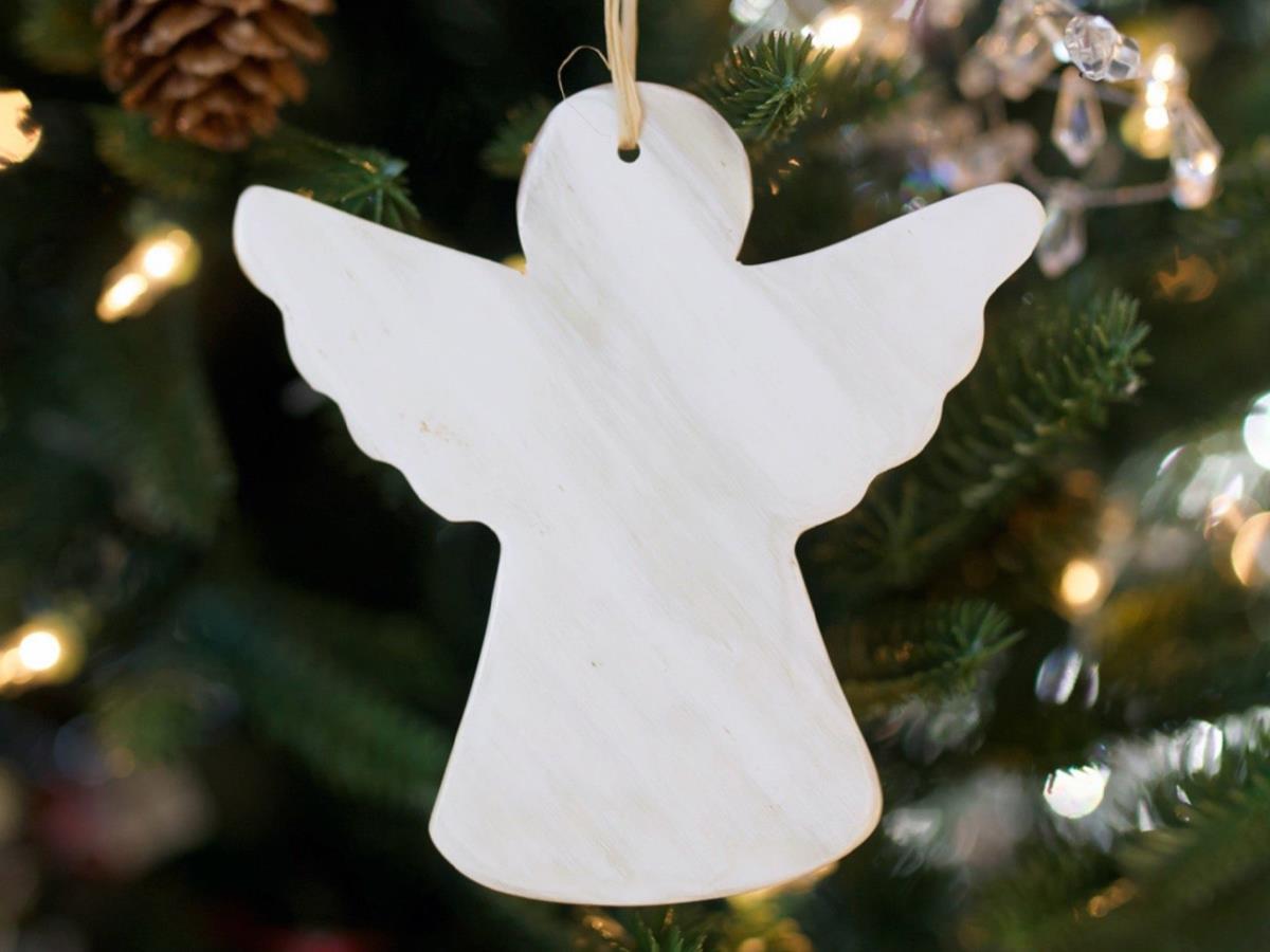 Cow Horn Angel Ornament