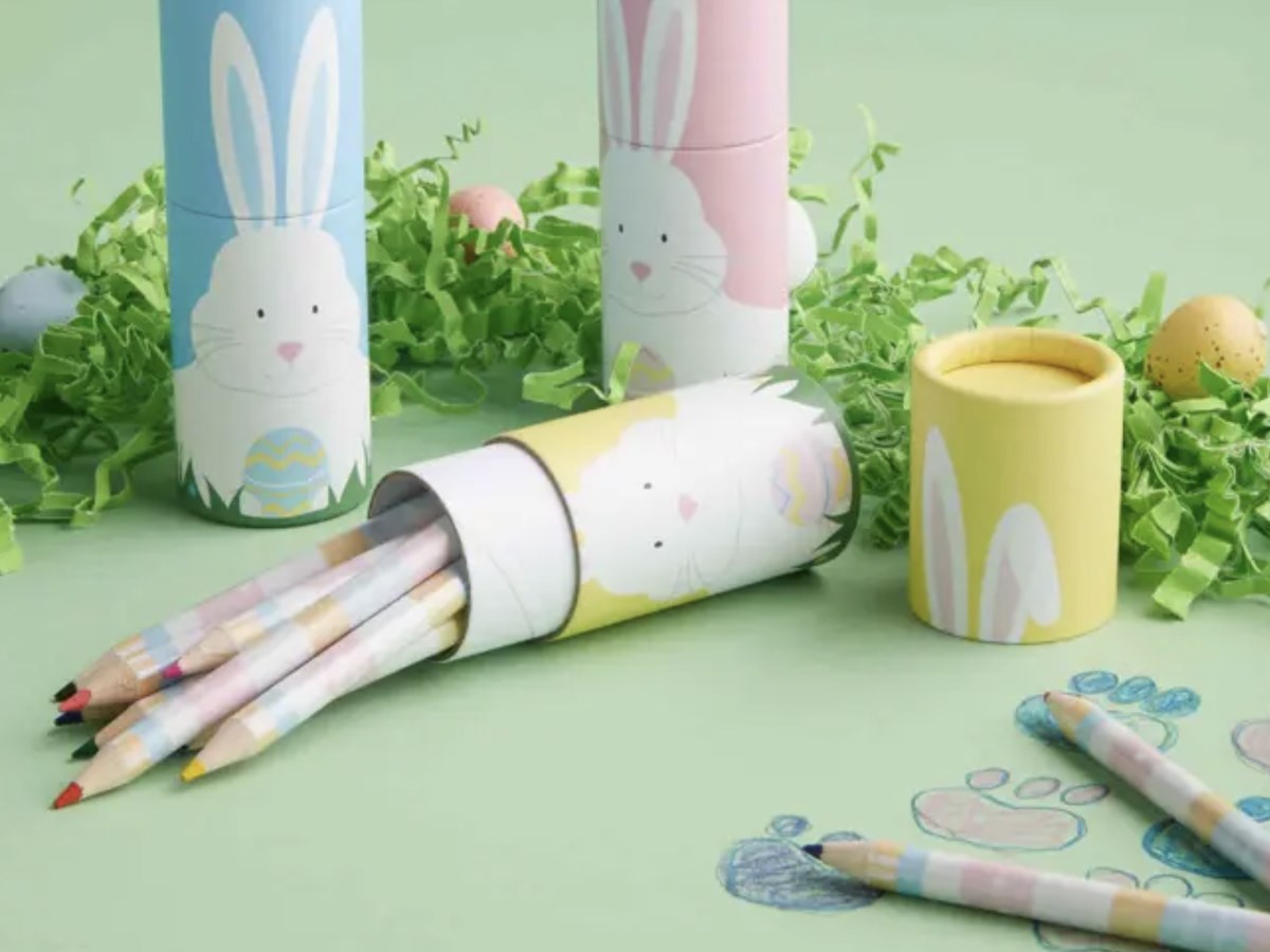Yellow Bunny Colored Pencil Set
