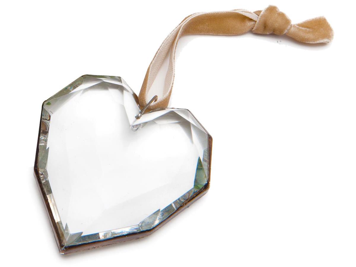 Faceted Heart Ornament