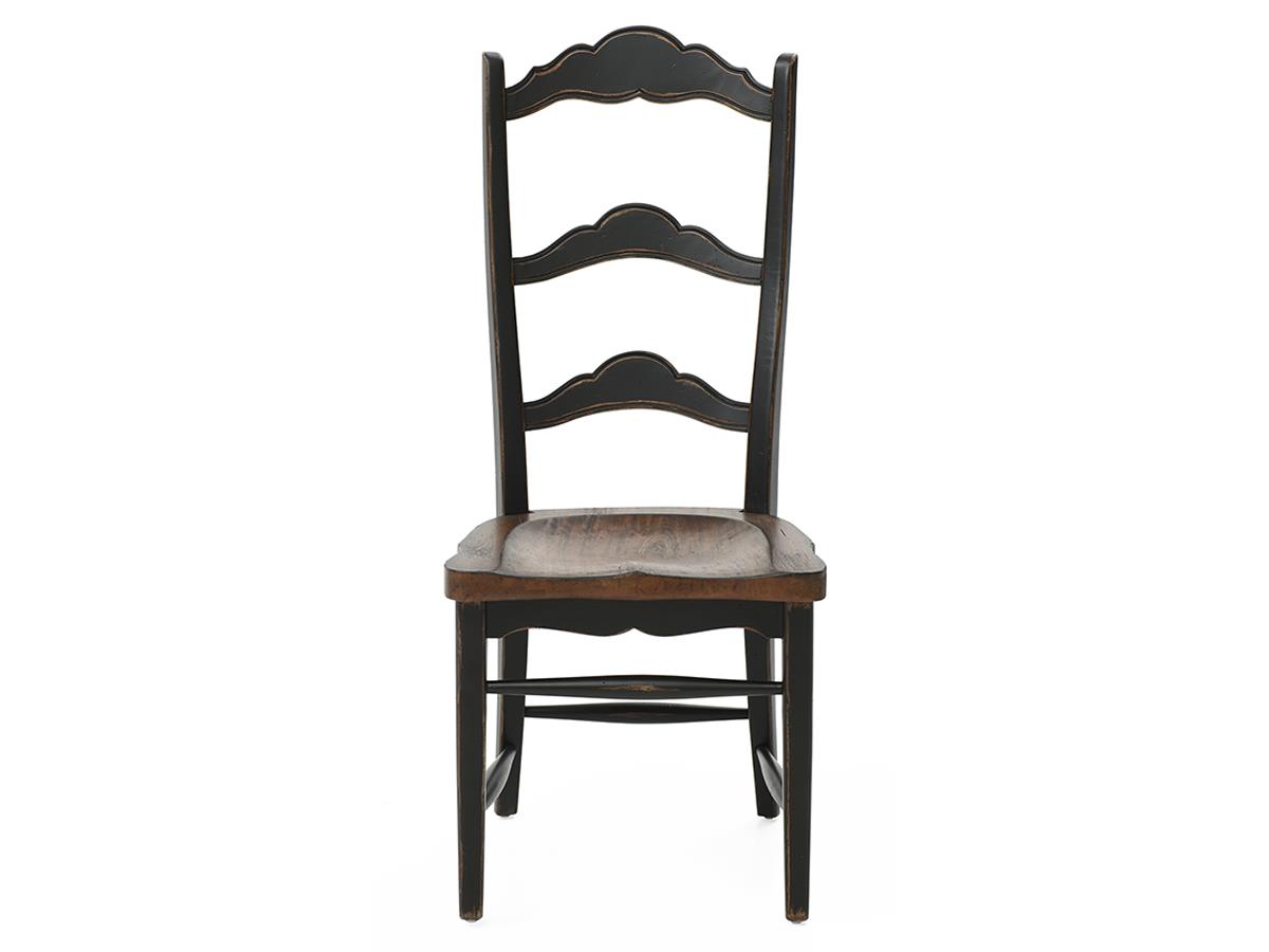 Colonial Dining Chair, Rustic Pecan/Black
