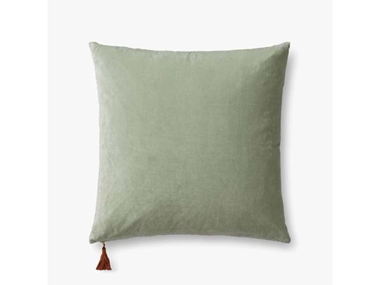 Light Green/Blue Velvet Pillow